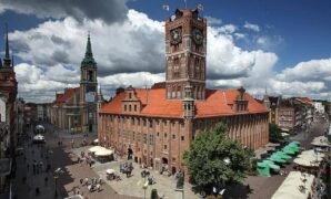 The Old Town Hall in Torun, Poland, the birthplace of 15th-century astronomer Nicolaus Copernicus.