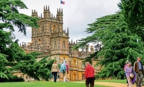 Highclere Castle in Hampshire, the iconic location from ‘Downtown Abbey’.