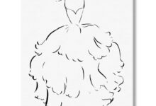 Feather blocked dress diy