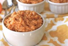 Pumpkin spice rice pudding