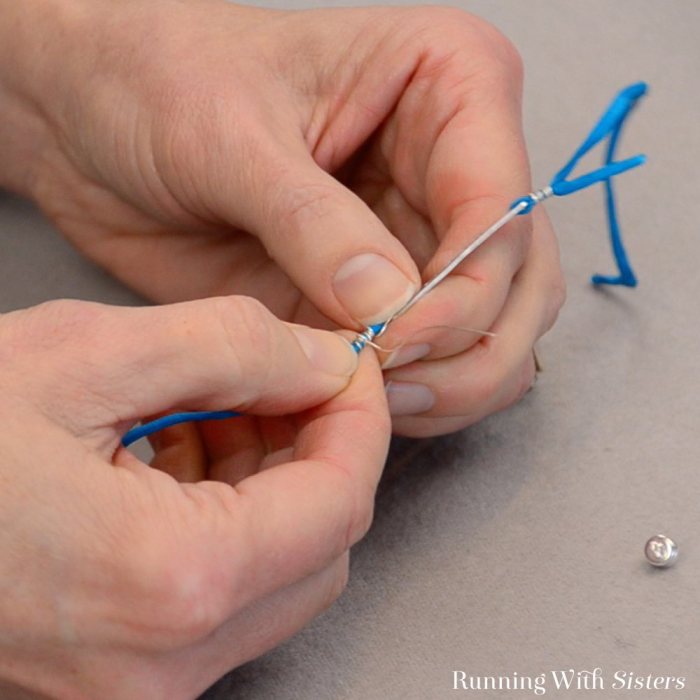 Stamped initial bracelet diy