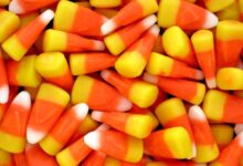 Diy candy corn garland