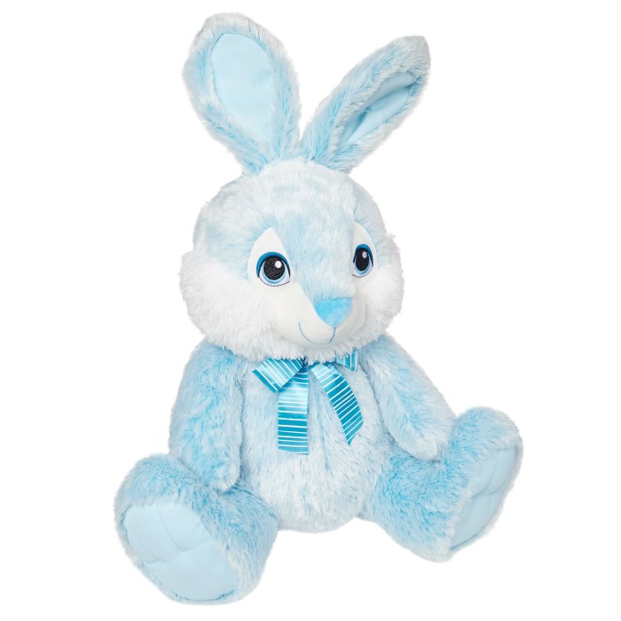 Halfway handmade plush bunny