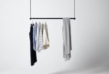 Diy hanging clothes rail
