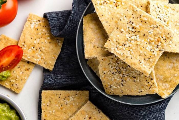 Whole wheat coconut oil crackers