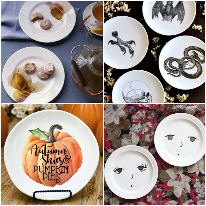 Plate diy project matthew decoration Foodie face plates diy project