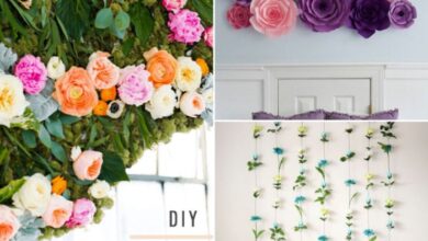 Diy wedding day flower wall