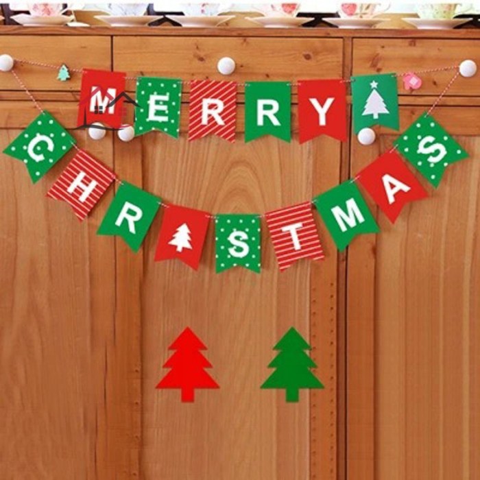 Banner diy party Holiday door banner diy
