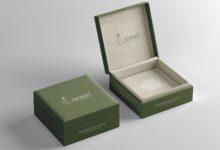 Wall mounted jewelry box display