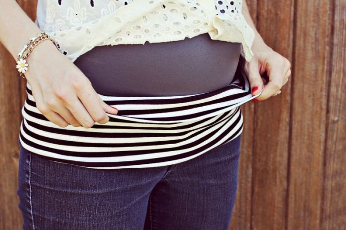 Maternity diy make a belly band