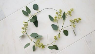 How to make eucalyptus hair wreaths