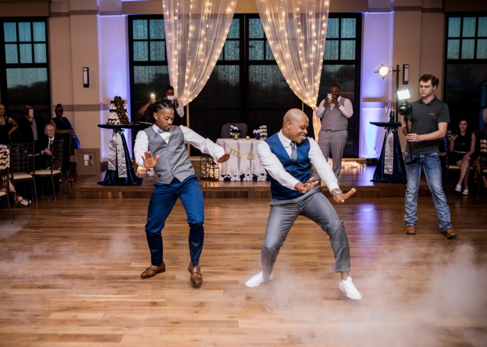 Our wedding reception dancing