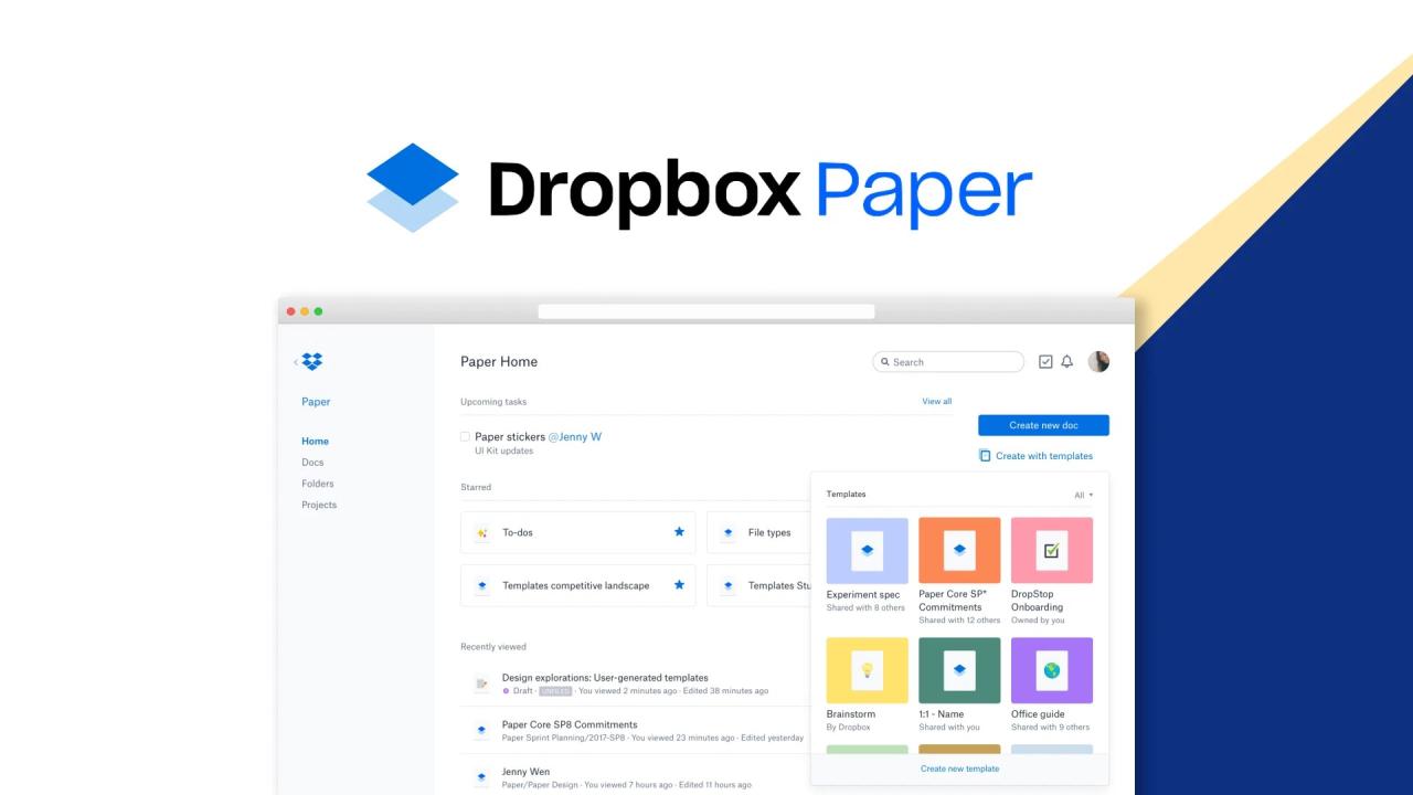 Dropbox paper android ios