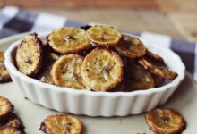 Sweet salty banana chips