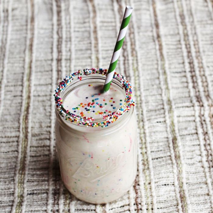 3 cake batter milkshake recipes