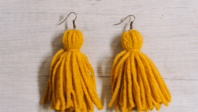 Half moon tassel earring diy