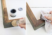 Try this add paint patina to a picture frame