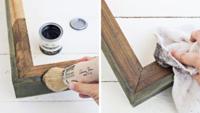 Try this add paint patina to a picture frame