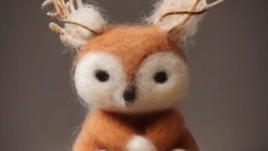 Woodland creatures felt masks