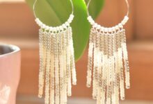 Diy seed bead earrings