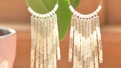 Diy seed bead earrings