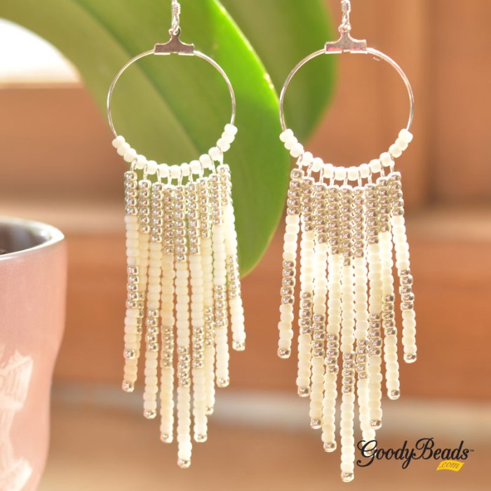 Diy seed bead earrings