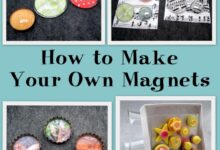 Make your own clay word magnets