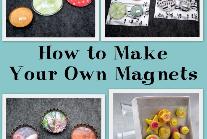 Make your own clay word magnets