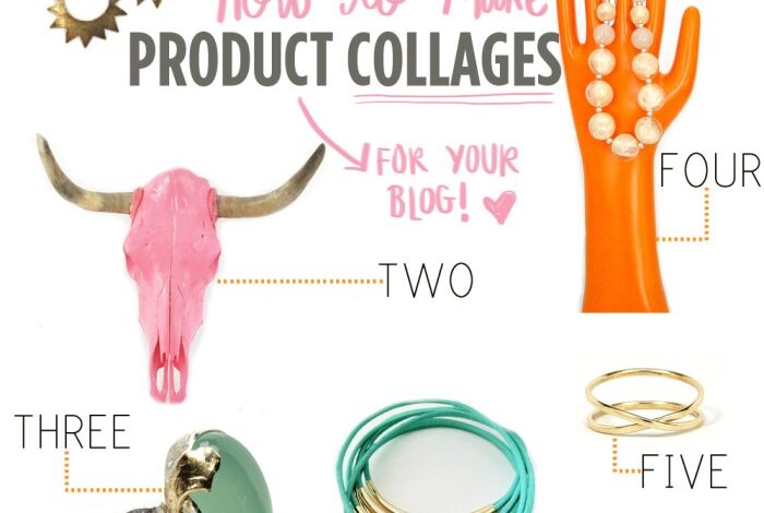 How to make product collages for your blog