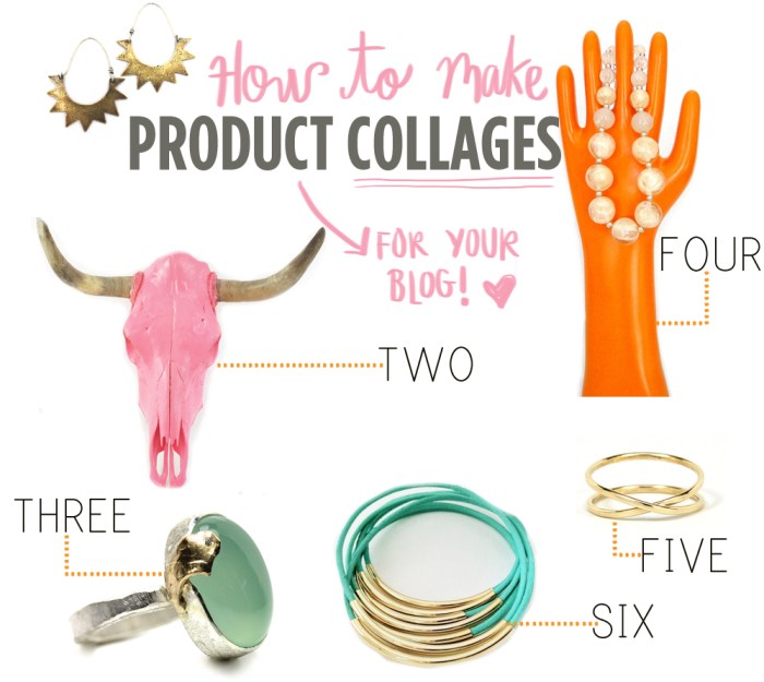 How to make product collages for your blog