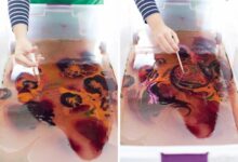 How to marbleize paper trials and errors
