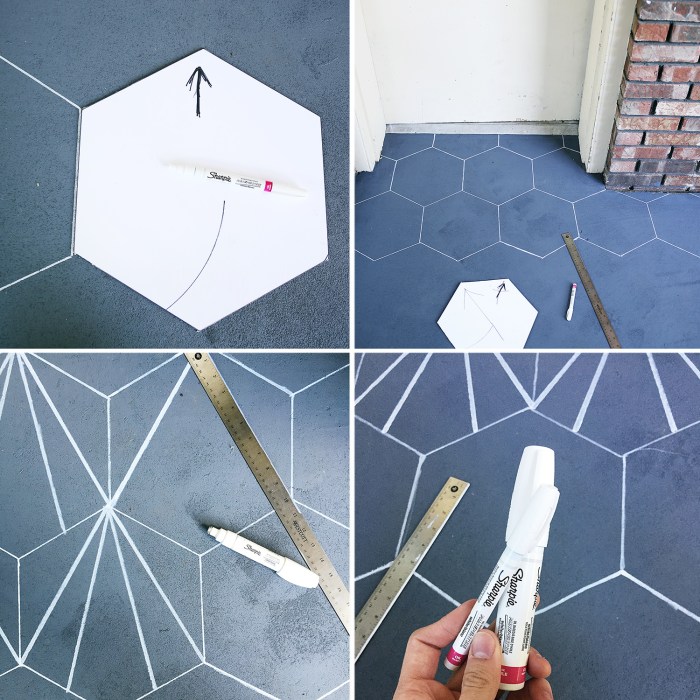 Faux cement tile diy