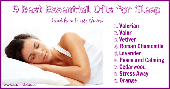 The best essential oils for sleep