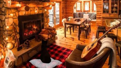 Elsies autumn fireplace display