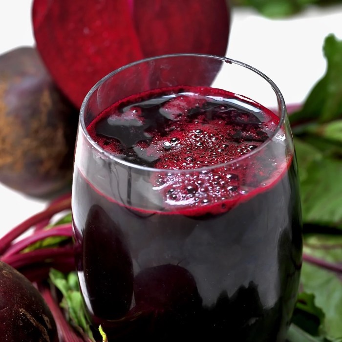 We got the beet juice