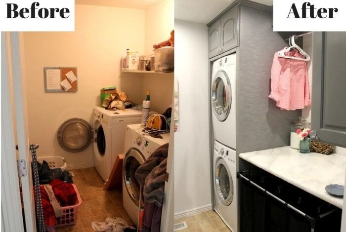 Elsies laundry room tour before after