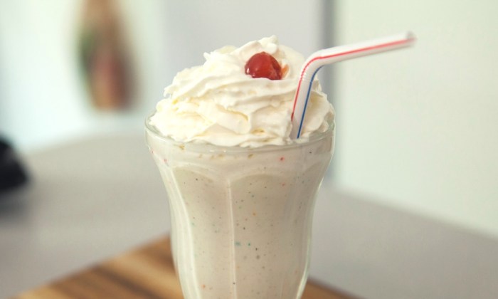 3 cake batter milkshake recipes