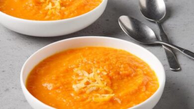 Ginger lime carrot soup