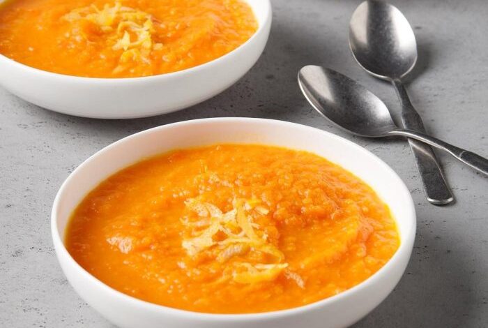 Ginger lime carrot soup