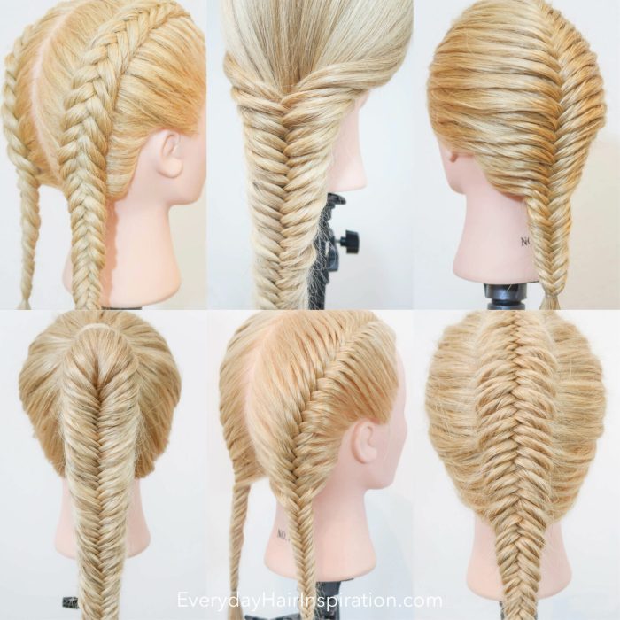 Fishtail braid video tutorial