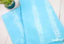 Make your own shibori kitchen towels