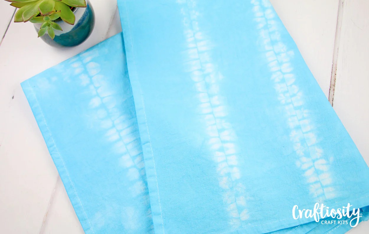 Make your own shibori kitchen towels