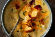 Five vegetable cheddar soup