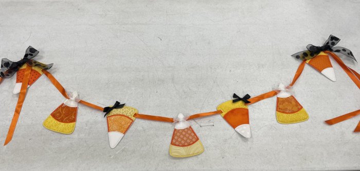 Diy candy corn garland