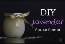 Lavender sugar cube scrub diy