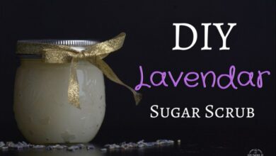 Lavender sugar cube scrub diy