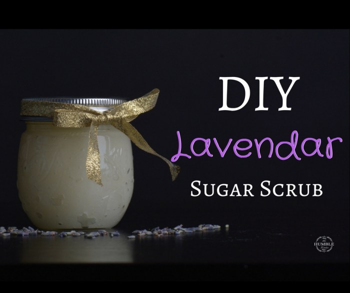 Lavender sugar cube scrub diy