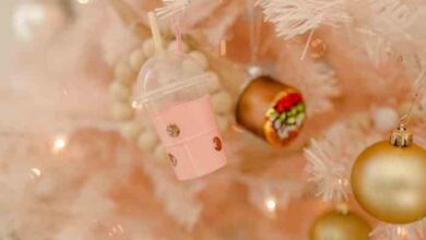 Boba tea ornament diy