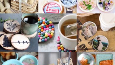 Diy gilded crystal coasters