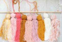 Diy giant tassel wall hanging